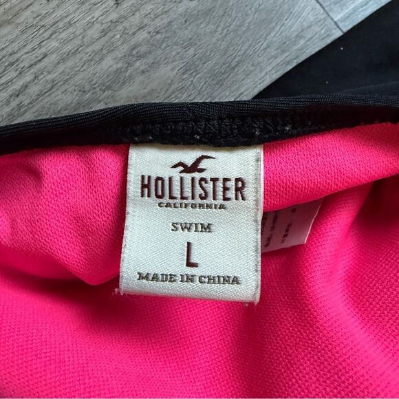 Hollister Black Bikini Bottom Strappy Beach Vacation Large Swimwear - Picture 3 of 10